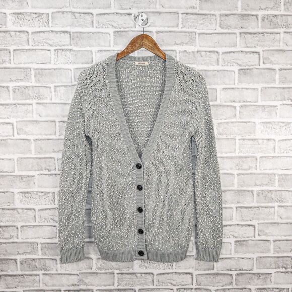 Moussy for Japanese market Women's Knit Cardigan Sweater in Gray - Picture 11 of 11
